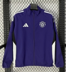 2026/27 Manchester United Purple Blue Windbreaker Hoodies-47