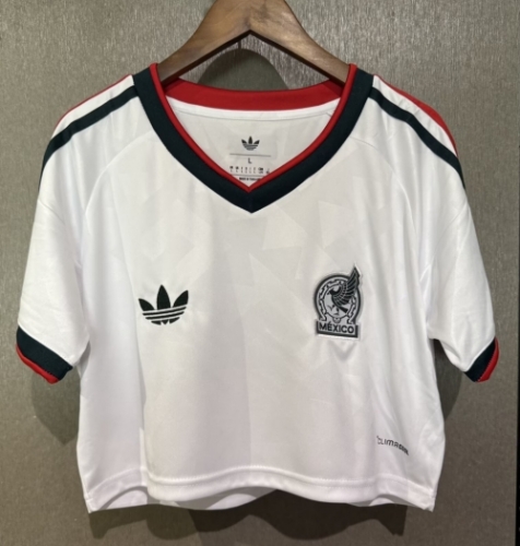 2026/27 Mexico Away White Female Thailand Soccer Short Style Jersey-308