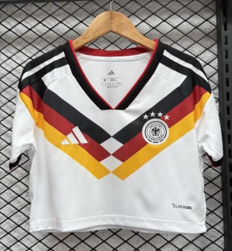 2026/27 Germany Home White Female Thailand Soccer Short Style Jersey-308