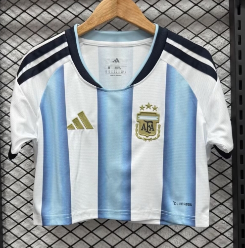 2026/27 Argentina Home Blue & White Female Thailand Soccer Short Style Jersey-308
