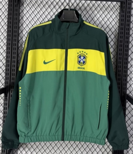 2026/27 Brazil Green Windbreaker Hoodies Top-47