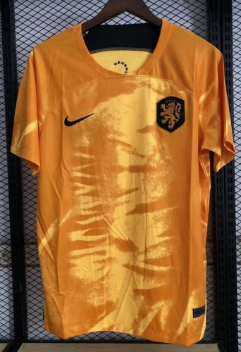 2022 Netherlands Orange Thailand Soccer Jersey AAA-2146