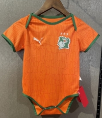 (size 9/12) 2026/27 Ivory Coast Home Orange Baby Soccer Uniform-308
