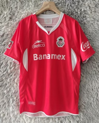 08/09 Retro Version Toluca FC Home Red Thailand Soccer Jersey AAA-2178