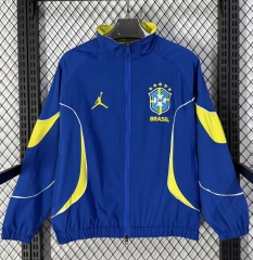 2026/27 Brazil Blue Windbreaker Hoodies Top-XH/47/503