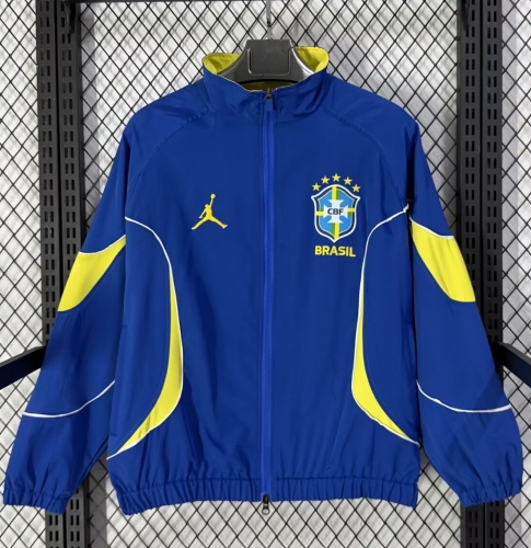 2026/27 Brazil Blue Windbreaker Hoodies Top-XH/47/503