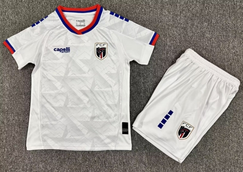Kids 2026/27 Cape Verde Away White Kids/Youth Soccer Uniform-1040