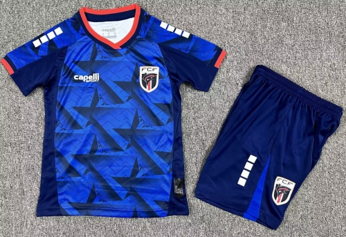 Kids 2026/27 Cape Verde Home Blue Kids/Youth Soccer Uniform-1040