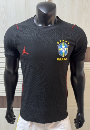 Player Version 2026/27 Brazil Black Soccer Thailand Jersey AAA-308