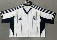 Short Clothing 2026/27 Real Madrid White Women Baseball uniform-510
