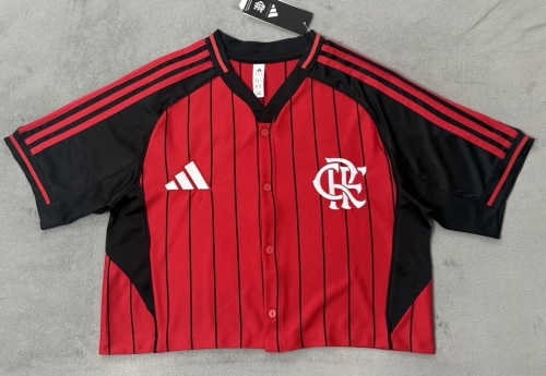 Short Clothing 2026/27 CR Flamengo Red & Black Women Baseball uniform-510