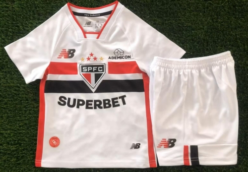Kids 2026/27 São Paulo FC Home White Kids/Youth Soccer Uniform-507/812/208