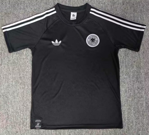 2026 Retro Germany Black Soccer T-Shirts-BL