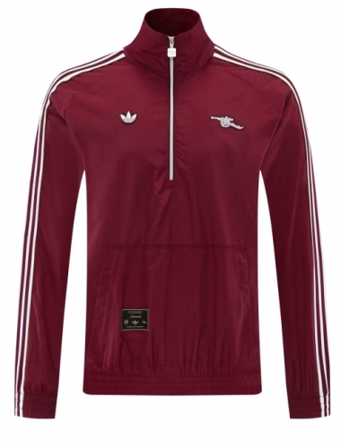 2026/27 Arsenal Red Windbreaker Hoodies Top-LH