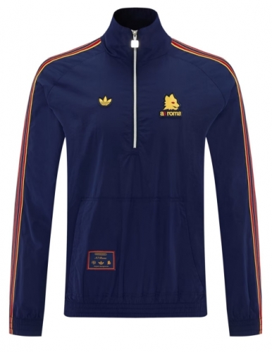 2026/27 Roma Royal Blue Windbreaker Hoodies Top-LH
