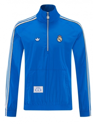 2026/27 Rea Madrid CaiBlue Windbreaker Hoodies Top-LH