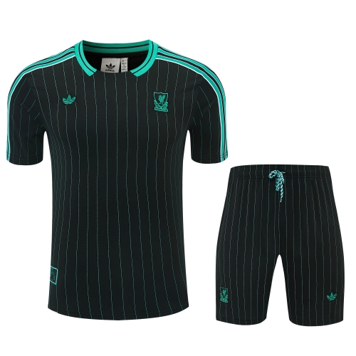 2025/26 Liverpool Black Thailand Soccer Training Jersey Uniform-418