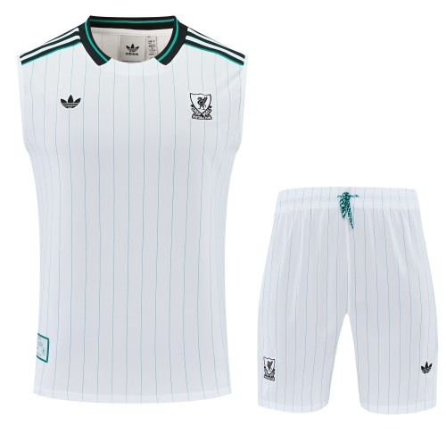 2025/26 Liverpool White Thailand Soccer Training Vest Set-418