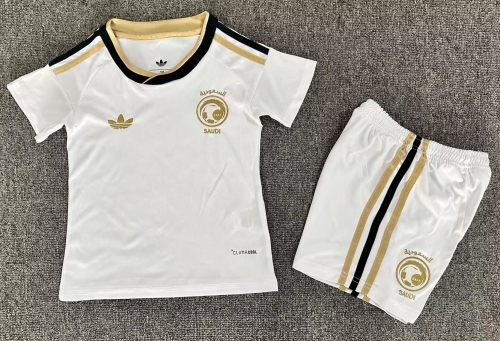 Kids 2026/27 Saudi Arabia Away White Kids/Youth Soccer Uniform-1040