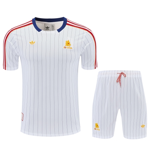 2025/26 AS Roma White Thailand Soccer Training Uniform-418