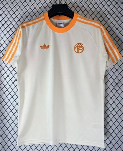 2026/27 Bayern München Rice Yellow Soccer T-Shirts-23