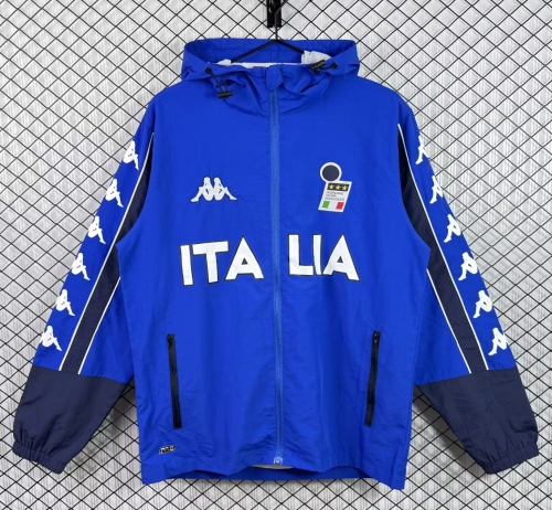 2025/26 Italy Blue Windbreaker Hoodies Top-XH/503