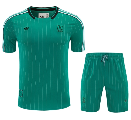 2025/26 Liverpool Green Thailand Soccer Training Jersey Uniform-418