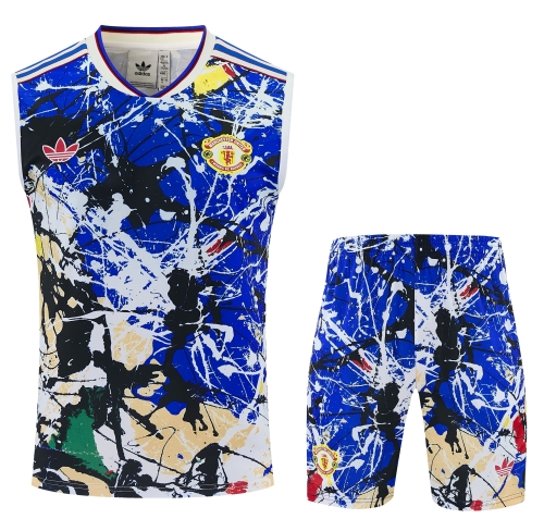 2025/26 Manchester United Color Thailand Soccer Training Vest Suit-418