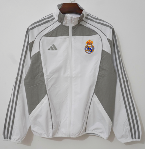 2025/26 Rea Madrid White Windbreaker Hoodies Top-66