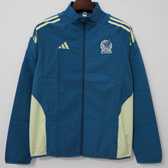 2025/26 Mexico Blue Windbreaker Hoodies Top-66