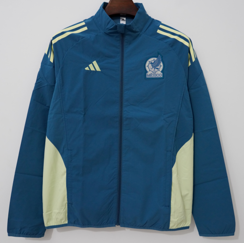 2025/26 Mexico Blue Windbreaker Hoodies Top-66