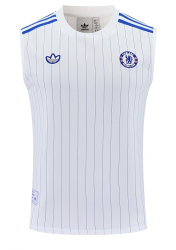 2025/26 Retro Chelsea White Thailand Training Soccer Vest-418