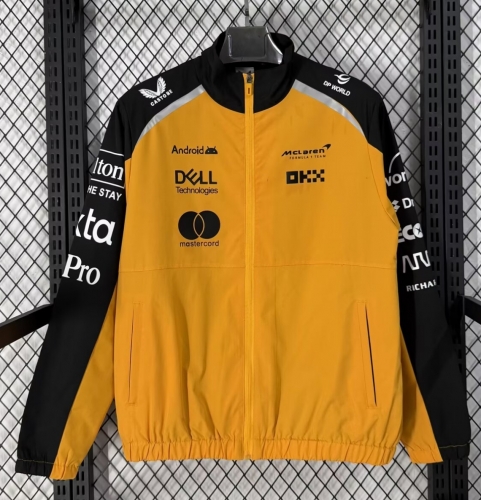 (Size S-3XL) 2026 Mclaren Orange Formula One Racing Windbreaker Hoodies Top-C1