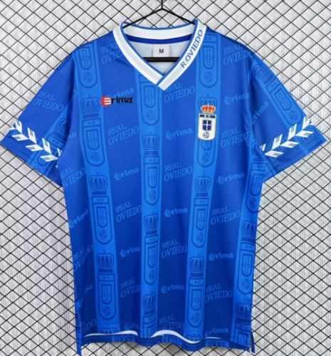 98/99 Retro Version Real Oviedo Home Blue Thailand Soccer Jersey AAA-503