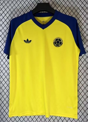 2026/27 Colombia Yellow Thailand Soccer Pre-Match Jersey AAA-23