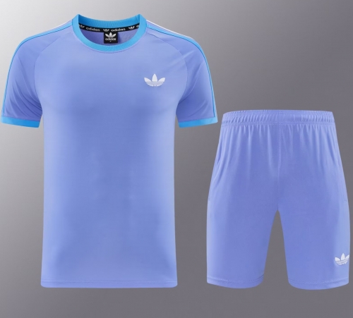 #AD11 Addia 2026/27 Purple & Blue Shorts-Sleeve Tracksuit Uniform-LH