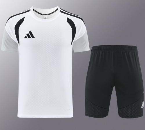 #AD12 Addia 2026/27 White Shorts-Sleeve Tracksuit Uniform-LH