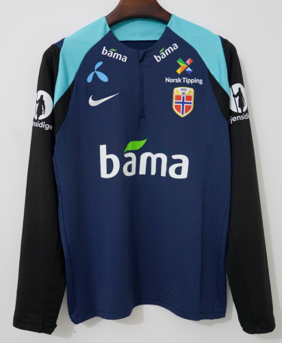 2025/26 Norway Royal Blue Thailand Soccer Tracksuit Top-66