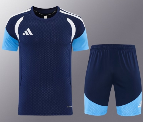#AD12 Addia 2026/27 Royal Blue Shorts-Sleeve Tracksuit Uniform-LH