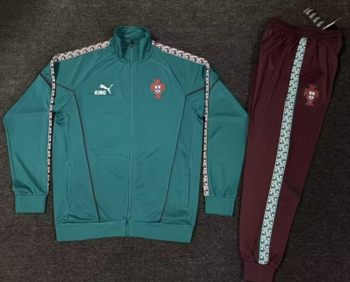 2026/27 Portugal Lake Blue Thailand Soccer Jacket Uniform-522