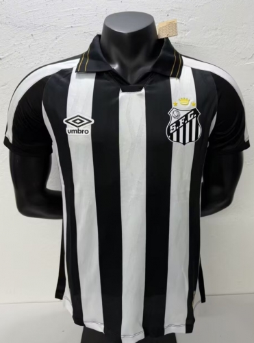 Player Version 2026/27 Santos FC Away Black & White Thailand Soccer Jersey AAA-908
