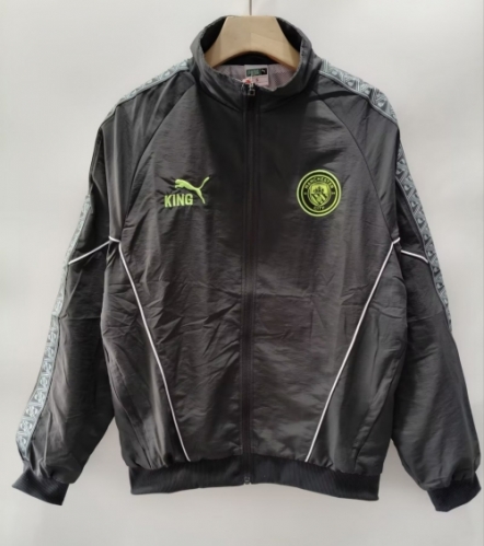 2026/27 Manchester City Dark Gray Windbreaker Hoodies Top-XH