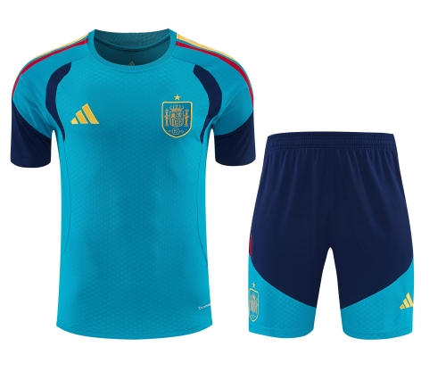 2026/27 Spain Blue Thailand Soccer Training Jerseys Uniform-418