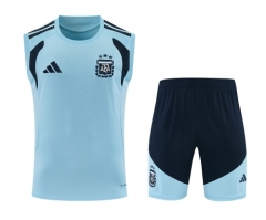 2026/27 Argentina Blue Thailand Soccer Training Vest Set-418