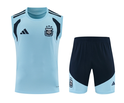 2026/27 Argentina Blue Thailand Soccer Training Vest Set-418