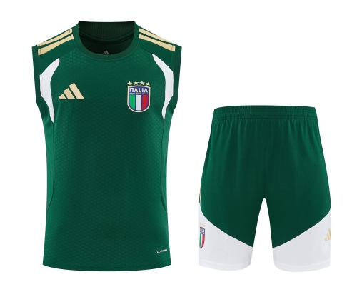 2026/27 Italy Green Thailand Soccer Training Vest Set-418