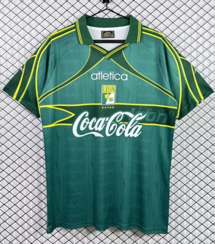 98/99 Retro Version Club León Home Green Thailand Soccer Jerseys AAA-503