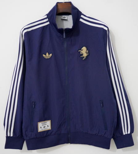 2024/25 Retro Juventus FC Royal Blue Windbreaker Hoodies Top-66