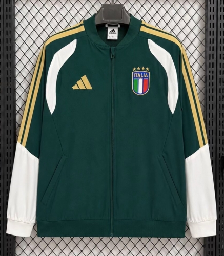2026/27 Italy Green Windbreaker Hoodies Top-47