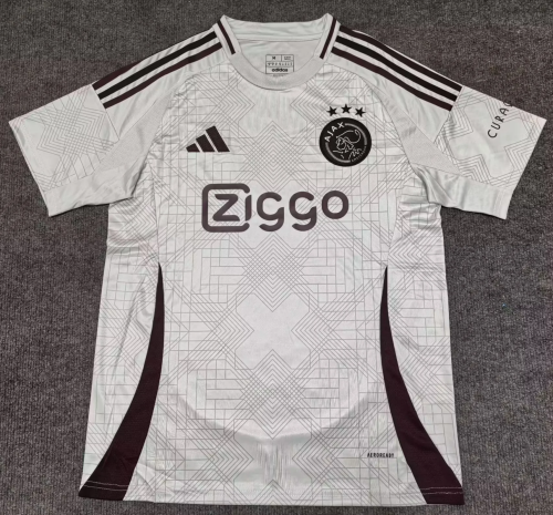2024/25 Ajax Gray & White Thailand Soccer Jersey AAA-312
